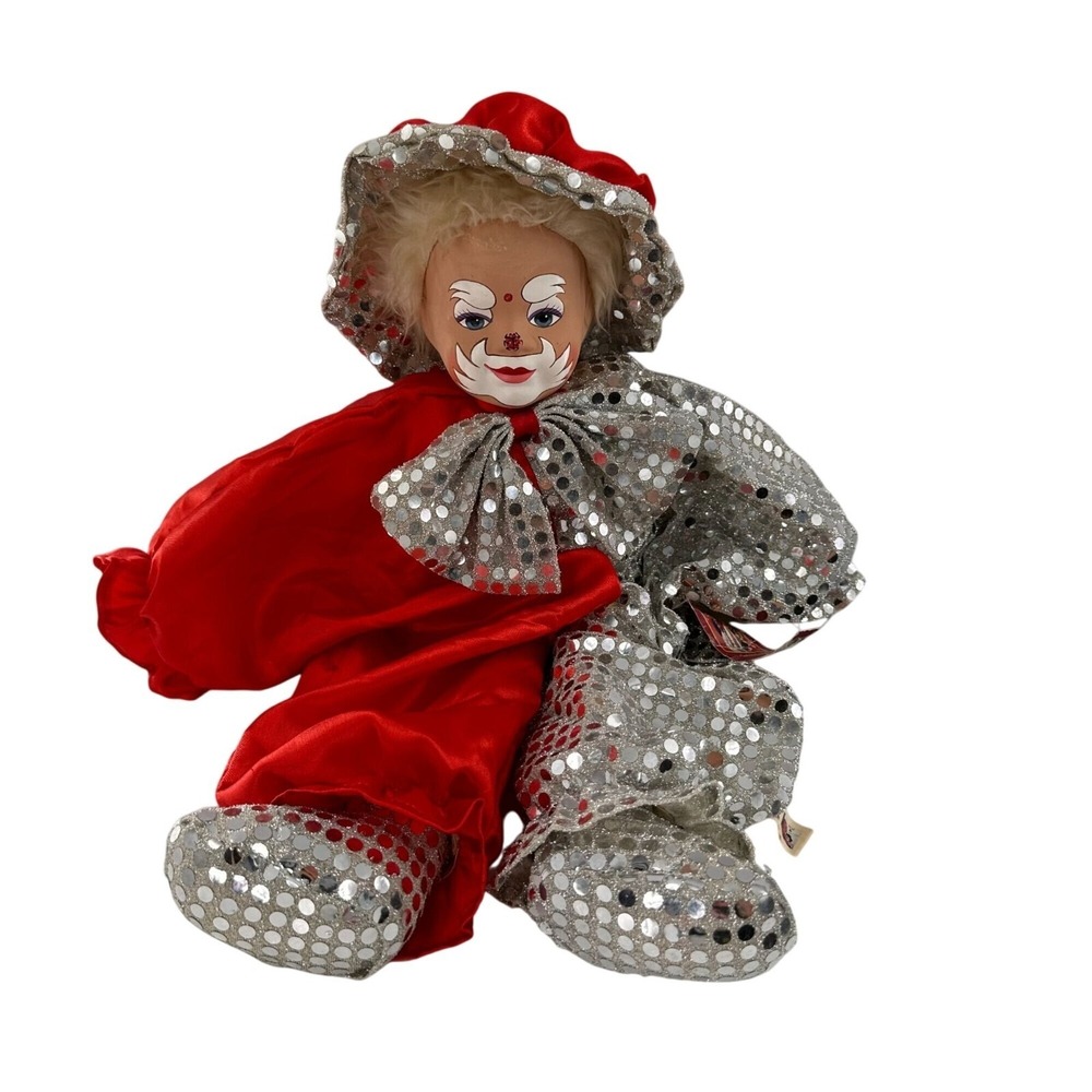 Gerhard Dargel Circus Roncalli Clown Doll Tati Bremen Germany Handpainted Sequin